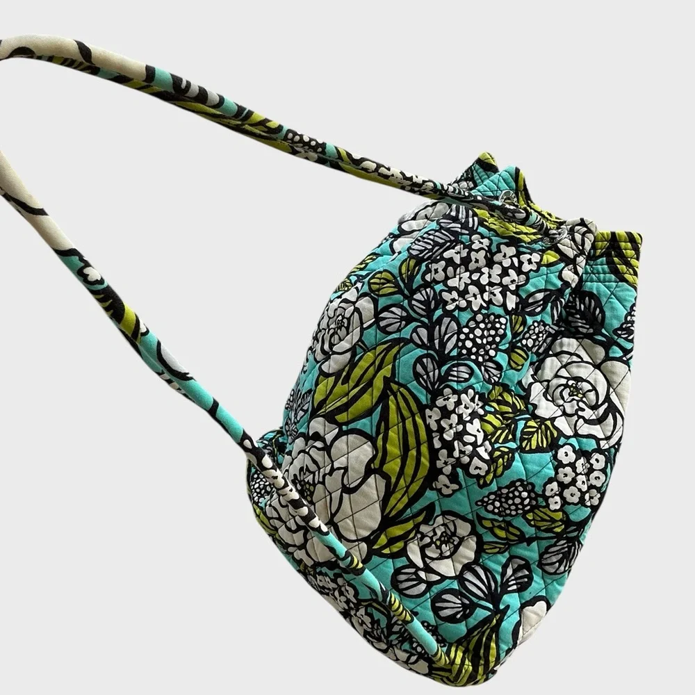 Vera Bradley Island Blooms Ditty Bag Backpack Quilted Drawstring Floral